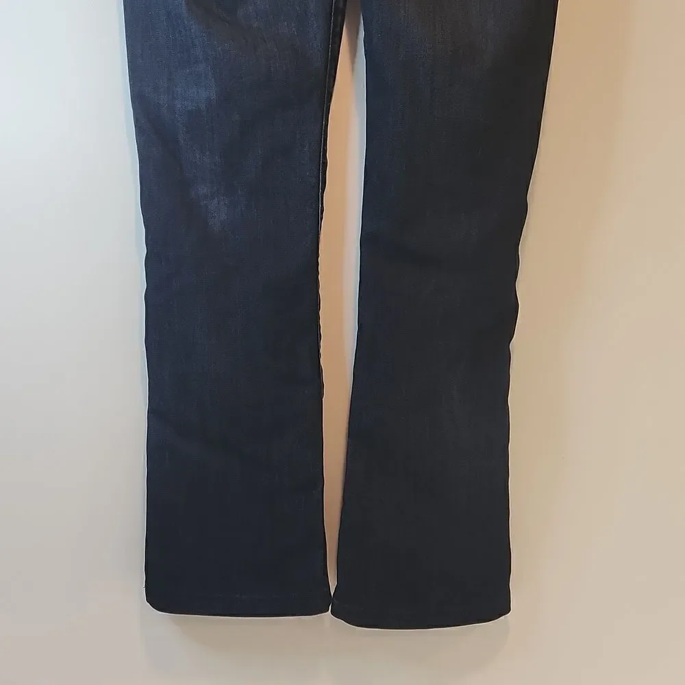 Joe's Jeans Mid Rise Boot Cut Dark Wash Blue Jeans Women's Sz W 28 EUC NICE! - Picture 12 of 16